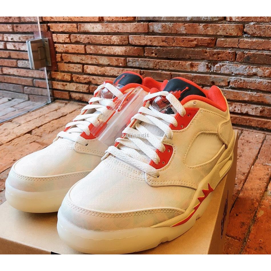 Air Jordan 5 Retro Low Chinese New Year 白紅 撕撕樂 DD2240-100