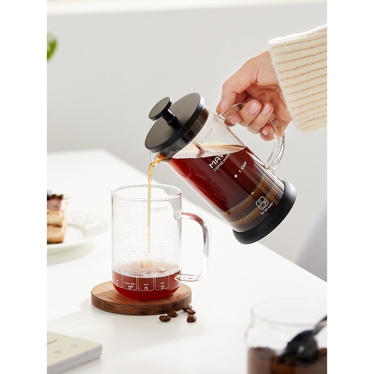 MAVO法壓壺 咖啡壺 過濾杯 器具 茶壺 手沖 家用 法式 濾壓 雙層濾網 壓力壺 手沖咖啡