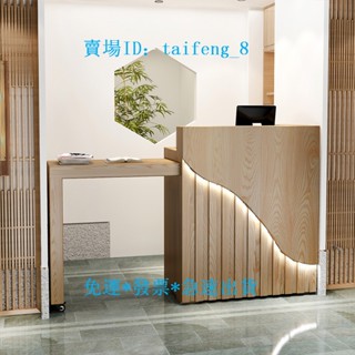 免運含稅 代組裝 發票 伸縮櫃檯小型簡約吧臺收銀臺服裝店多功能櫃臺店鋪飯店美發童裝店前臺烤漆