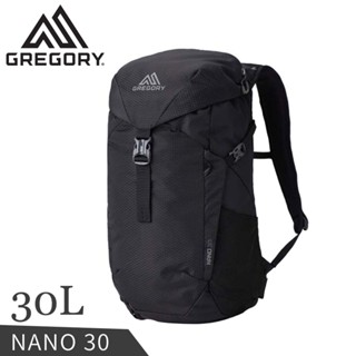 【GREGORY 美國 30L NANO 多功能揹包《曜石黑》】146838/雙肩揹包/後揹包/輕便揹包/登山揹包