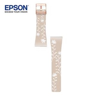 EPSON Smart canvas Flower Beige band Rose Gold Metal 暖色向陽 錶帶