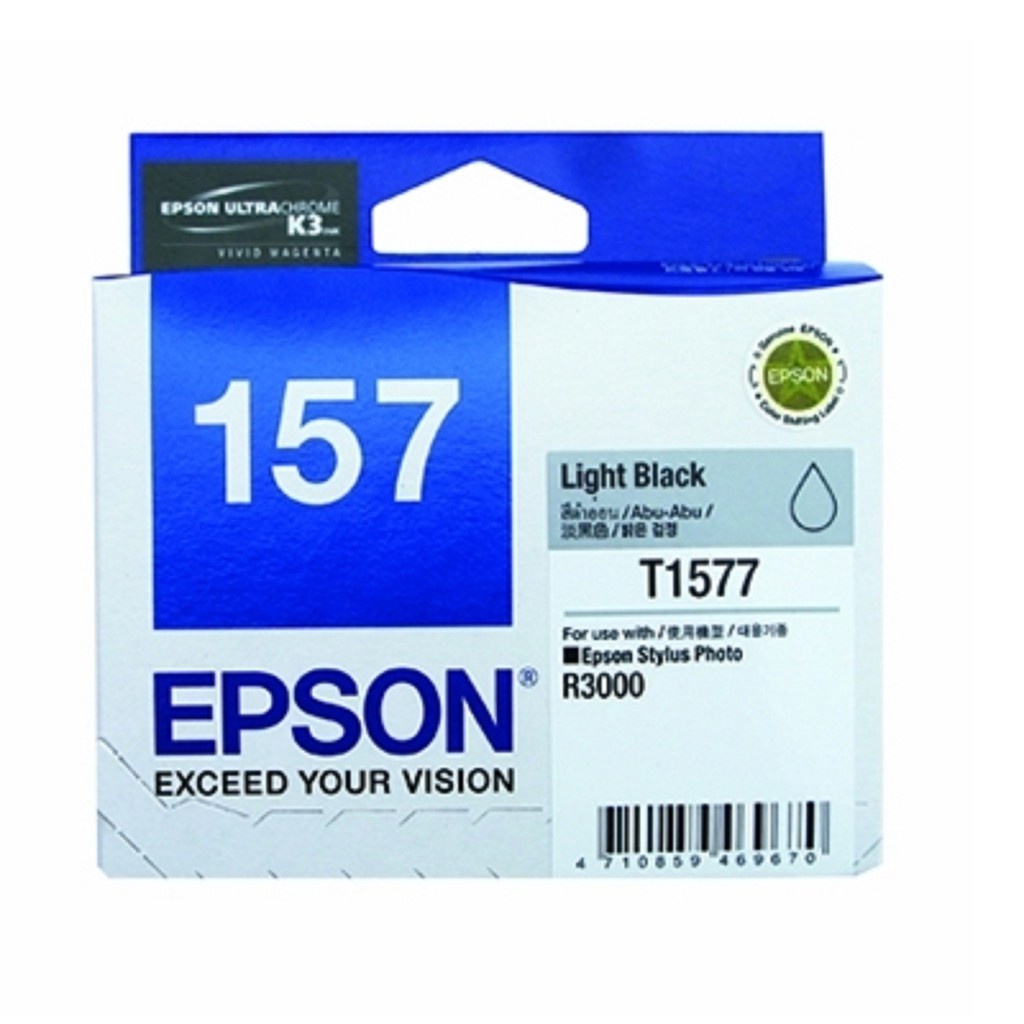 愛普生 EPSON C13T157790 淡黑色墨水匣 大圖輸出機 墨水匣適用機型：R3000