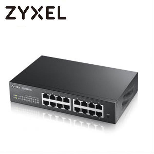 ZyXEL 合勤科技 GS1900-16 (Rev.B1) 桌上型 giga交換器 商用 環保節能乙太網路