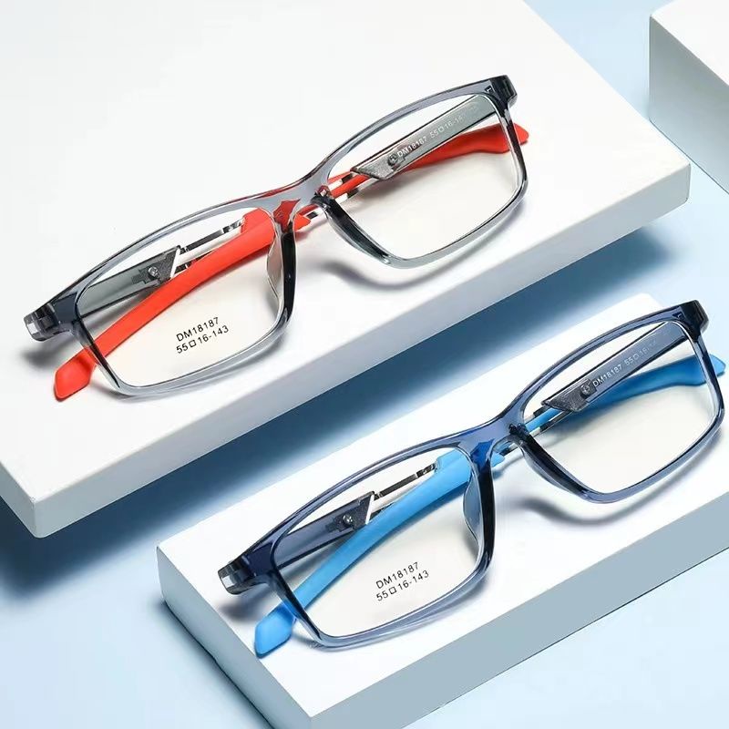 促銷23年新款眼鏡TR90硅膠運動近視眼鏡框男時尚戶外運動眼*鏡全框女可配騎行眼鏡架6030
