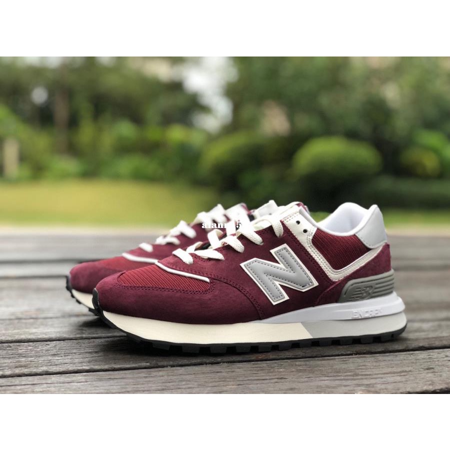 New Balance 574 酒紅色 復古 舒適 休閑跑步鞋 u574lgaa