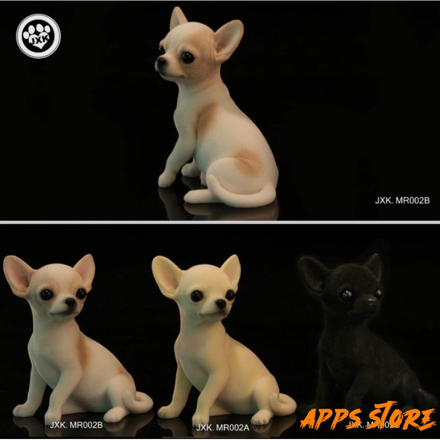 [APPS STORE]JXK 模型 植絨 吉娃娃 狗狗 仿真 玩具 寵物 裝飾品 擺飾 收藏 生日禮物 送禮