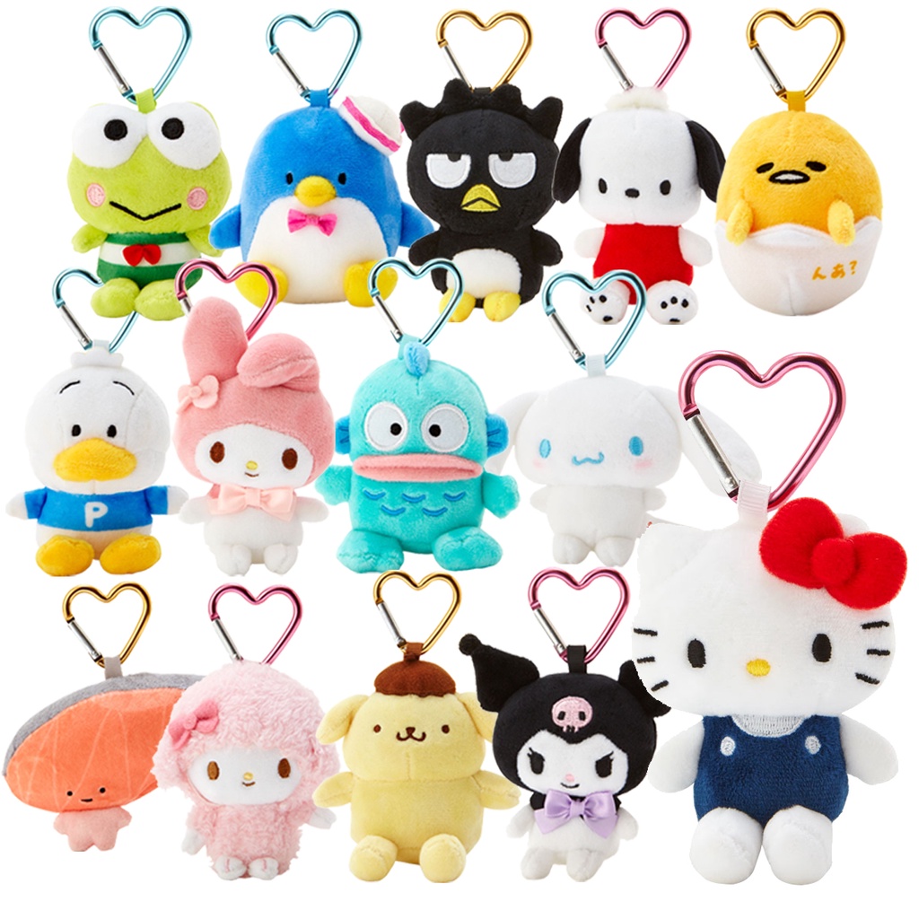 $270免運現貨⭐小禮堂 爆款 三麗鷗 Sanrio 愛心扣環絨毛玩偶吊飾 Jisoo同款 新角色