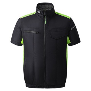 可開髮票~夏季新款充電空調服風扇製冷降溫空調服短袖工廠直供跨境批髮熱賣 M4PJ