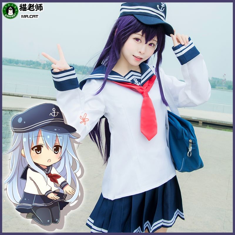 貓老師 艦娘 曉響雷電 cosplay 水手服裝 全套 艦隊collection 女裝制服