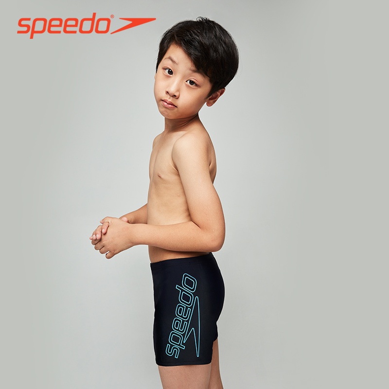 speedo速比濤兒童泳褲男童專業平角訓練抗氯速干中大童競速游泳裝