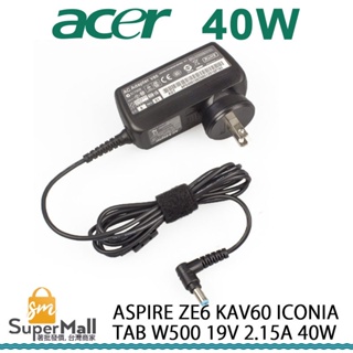 變壓器 適用於 ACER ASPIRE ZE6 KAV60 ICONIA Tab W500 19V 2.15A 40W