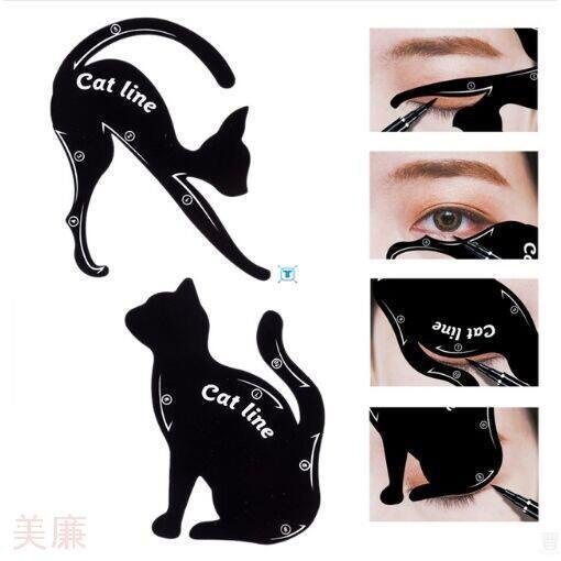 3pcs New Beauty Cat Line Temple Catline Eyeliner Pattern