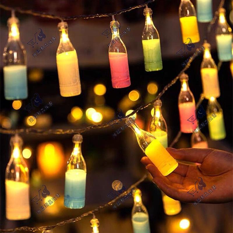 Shenglong燈飾⚡led小彩燈夜市擺攤氛圍燈酒瓶燈地攤電瓶專用USB后備箱生日裝飾燈