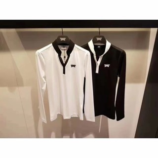 【PXG】高爾夫衣服女長袖T恤速乾透氣V領時尚寬鬆球衣服GOLF服裝新款上衣套裝CX0696