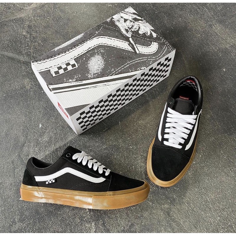 [unclev1966] Vans Old Skool Pro Skate 滑板 焦糖底 黑色 韓系 新款