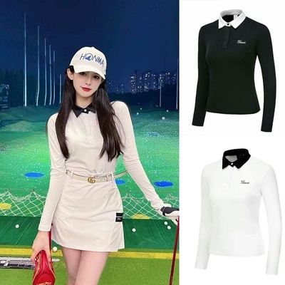 【Titleist】新款高爾夫服裝女長袖T恤golf套裝緊身打底衣Polo衫透氣秋冬POLO衫
