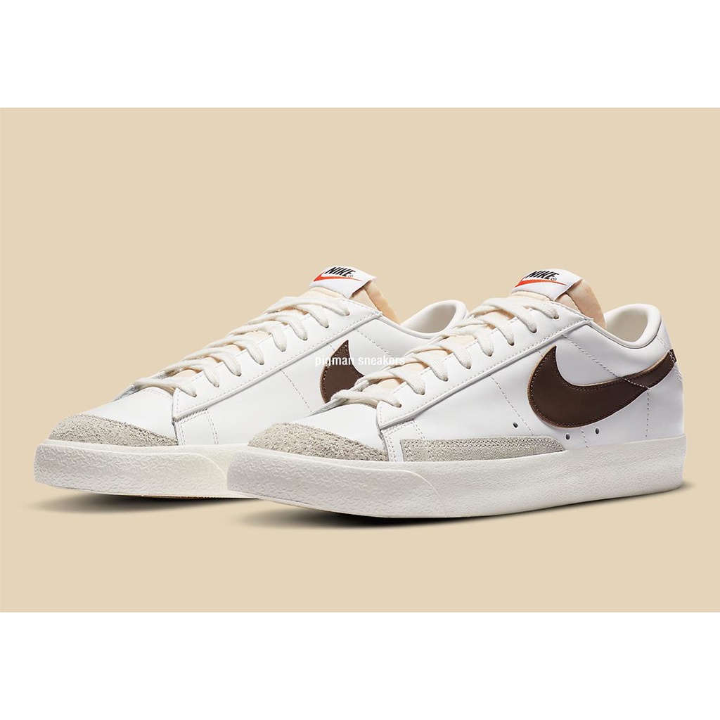 Nike Blazer Low 77 Vintage 白棕 百搭 經典 男女款 DA6364-100