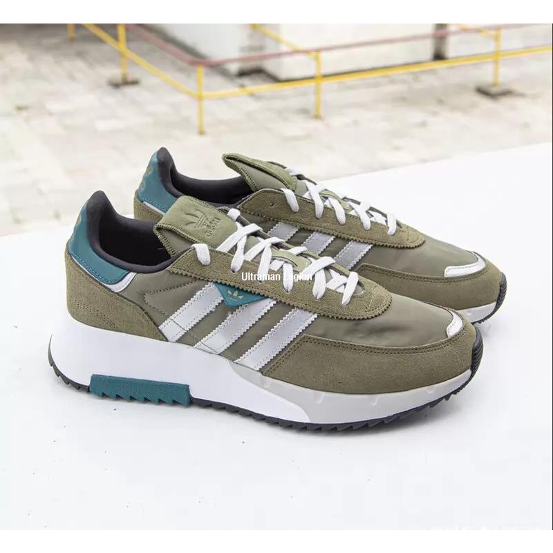 adidas Retropy F2 W 軍綠色 麂皮 鋸齒 復古 慢跑鞋 GW0505