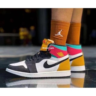 Air Jordan 1 Zoom Air CMFT 黑白彩 拼色 男女 滑板鞋CT0978-016