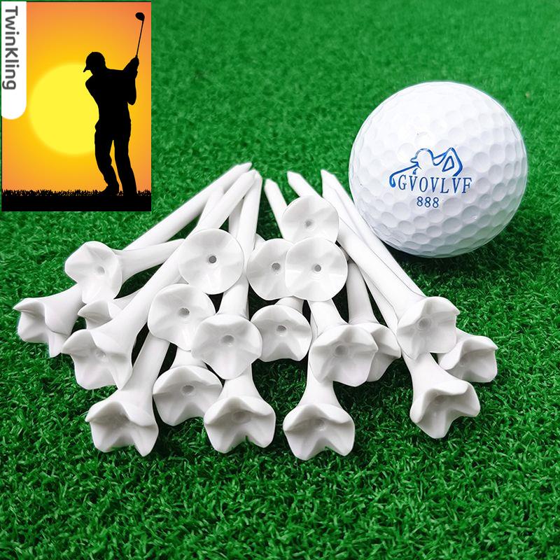 30根高爾夫球釘塑膠球tee83mm球梯耐打阻力小放球穩職業球座球拖