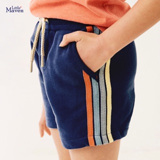 Little Maven 兒童短褲夏季新款中小童運動褲條紋針織男童褲子批發