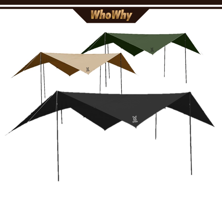 DOD 起司天幕M 黑 拿鐵 軍綠 5.2 × 5.2M TT10-739 科技棉 TC 隔熱 難燃 保溫 日本 速搭