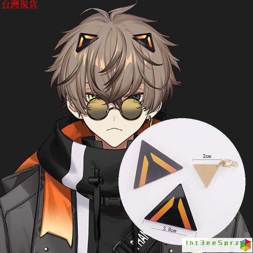 『台灣出貨』彩虹社 cos 服裝 角色扮演 Alban Knox耳夾貓耳cos髮夾貓貓髮飾彩虹社虛擬vtuber