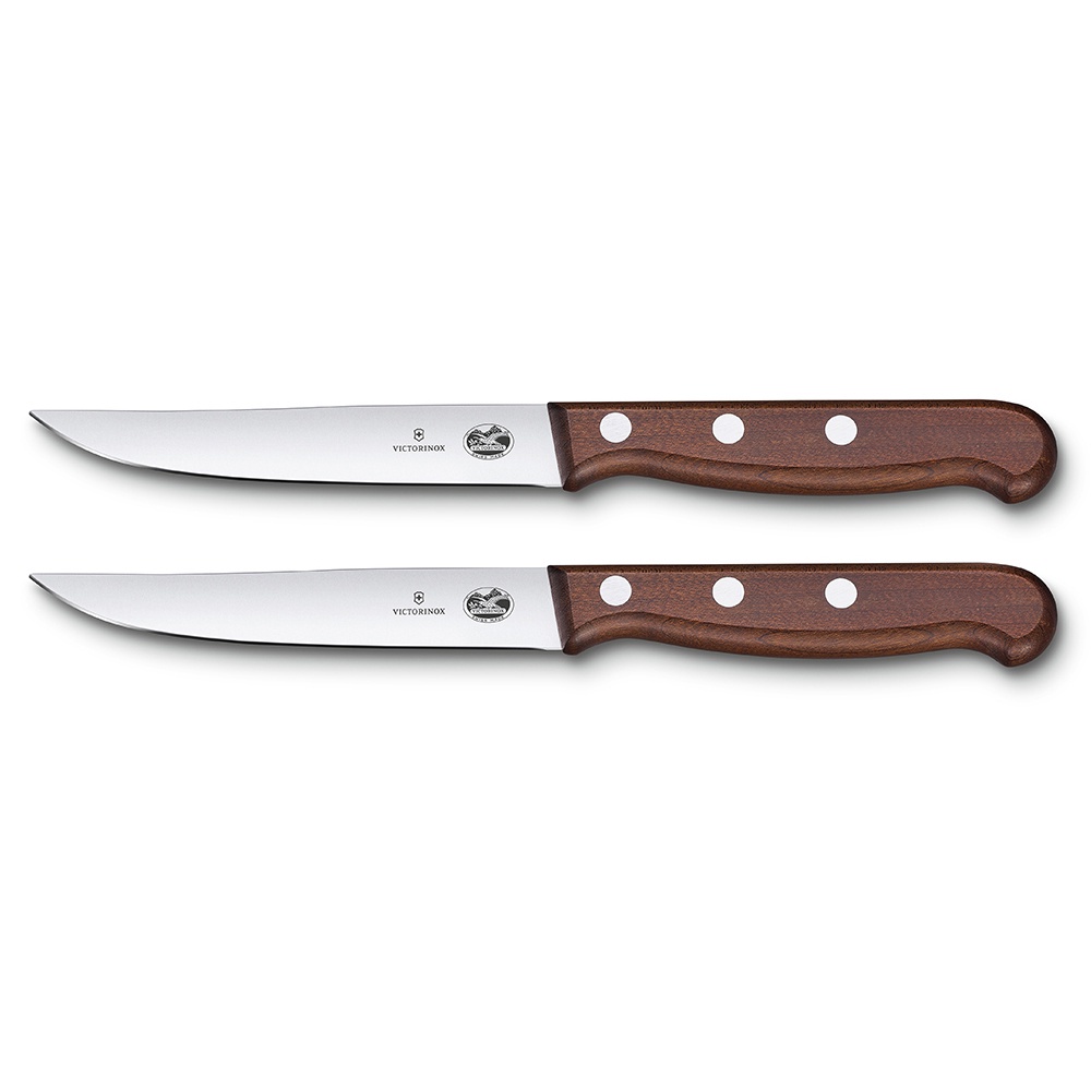 VICTORINOX 瑞士維氏 木製牛排刀(直刃)-楓木木柄