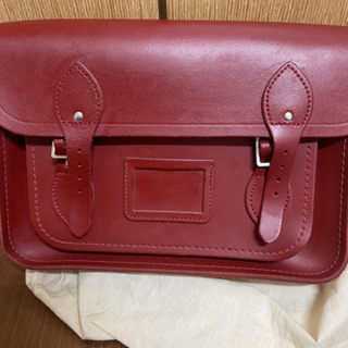 《二手》👜The Cambridge Satchel Company 💼13吋 英國 真皮劍橋包/紅色