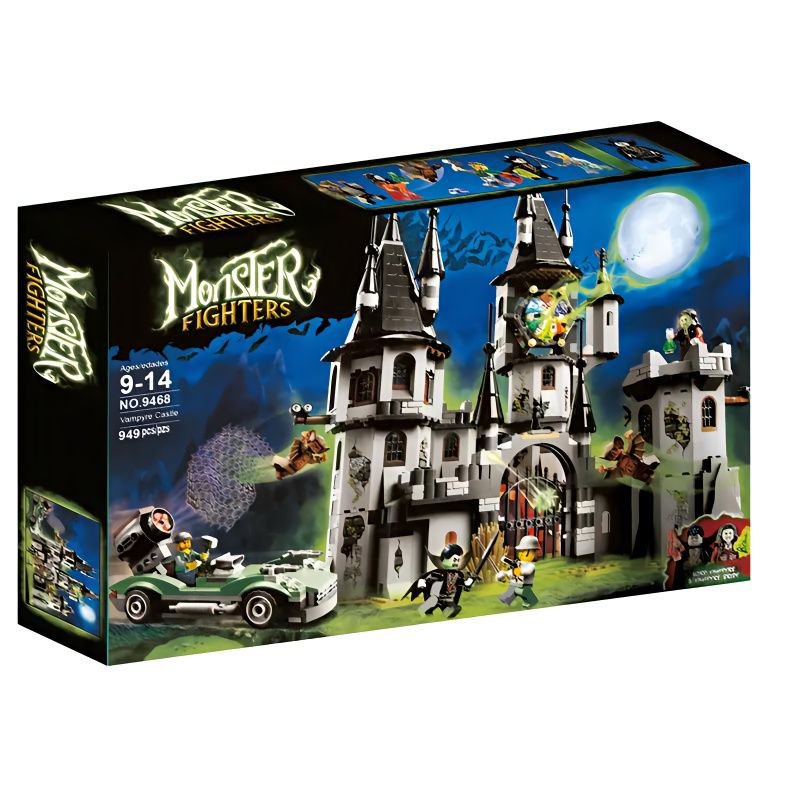 下殺 絶版怪物戰士 兼容樂高9468吸血鬼城堡 積木玩具禮物 限定週邊 玩偶 公仔 玩具 模型 拚裝模型 收藏品