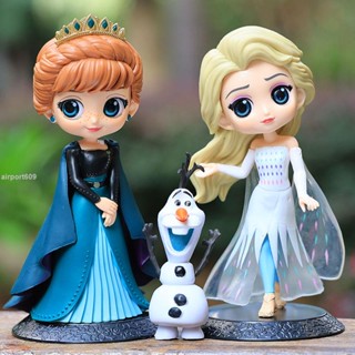 時光裡精選Q posket冰雪奇緣愛莎艾莎公主 安娜 elsa 模型 禮物手辦蛋糕擺件