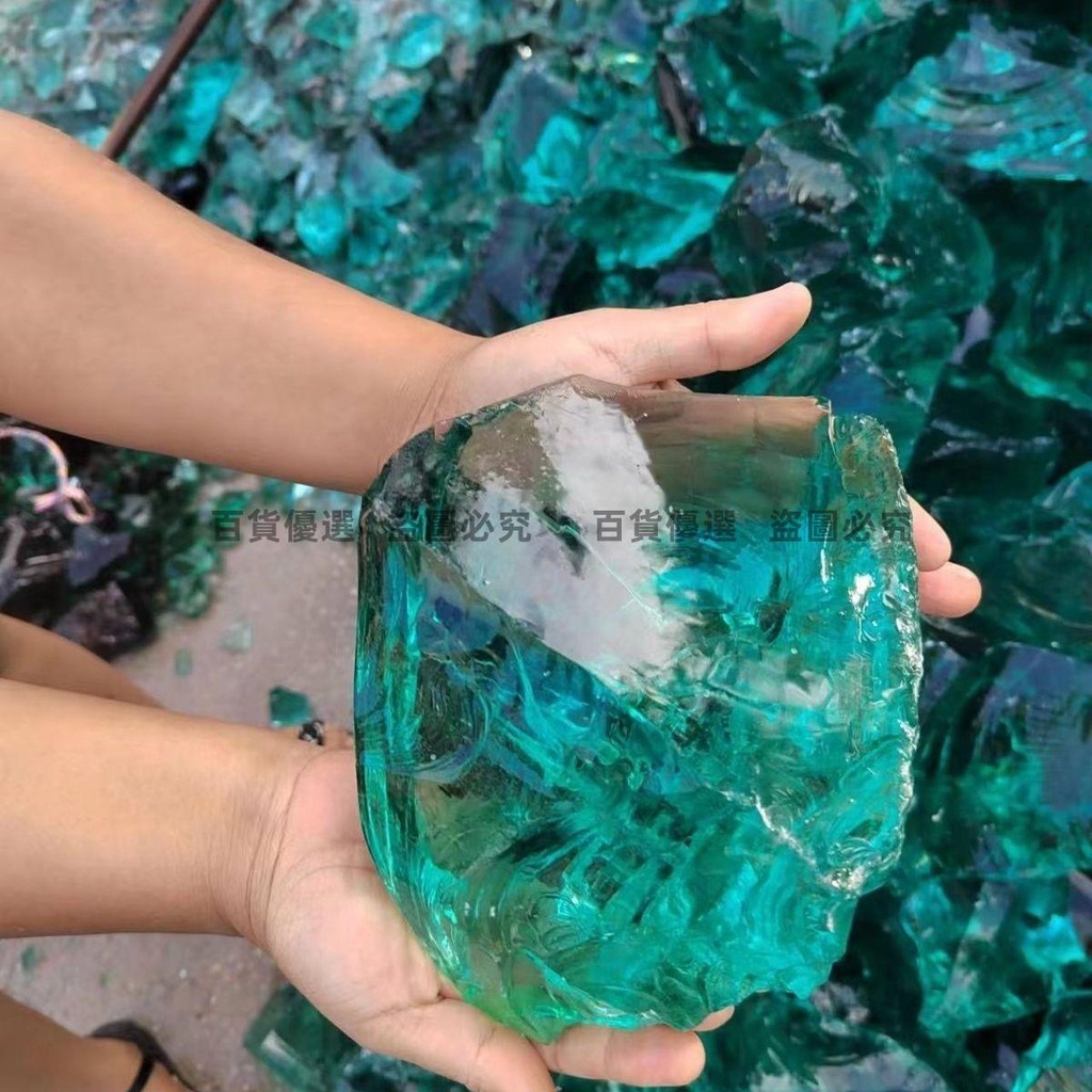 玻璃塊不規則形玻璃塊大塊玻璃裝飾造景用玻璃塊彩色玻璃石