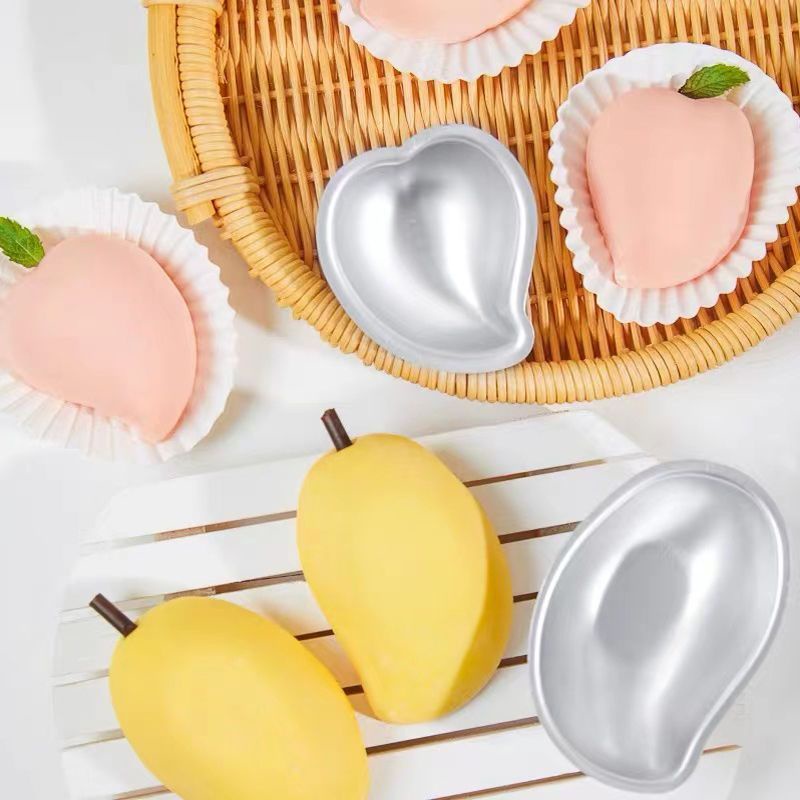 小蛋糕模具 水果布丁模 梨子/蘋果/芒果/檸檬/桃子/木瓜卡通模