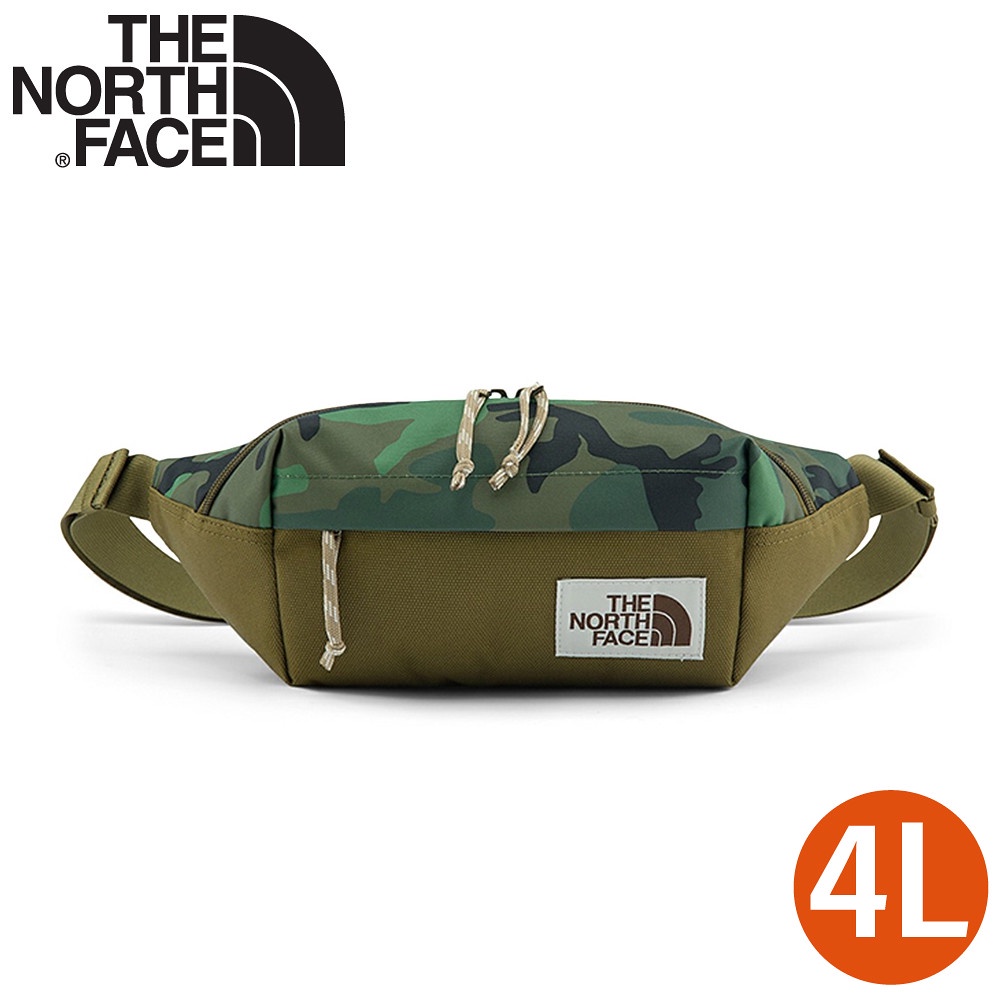【The North Face 4L 多功能腰包《迷彩綠》】3KY6/側背包/隨行包/臀包/透氣/運動/跑步