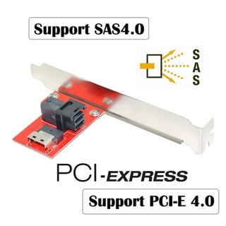 ✡Xiwai PCI-Express 4.0 Slimline SAS SFF-8654 至 HD SFF-8643