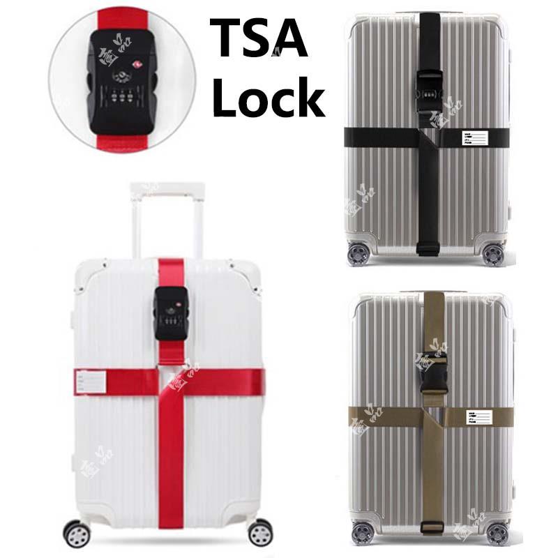 熱銷 TSA海關密碼鎖行李箱捆綁帶 旅行箱十字十字束帶 行李帶 海關鎖 行李打包帶 十字綁帶 YP