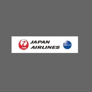 JAL 日本航空 寰宇一家 one world 防水3M貼紙120x30 mm 行李箱貼紙