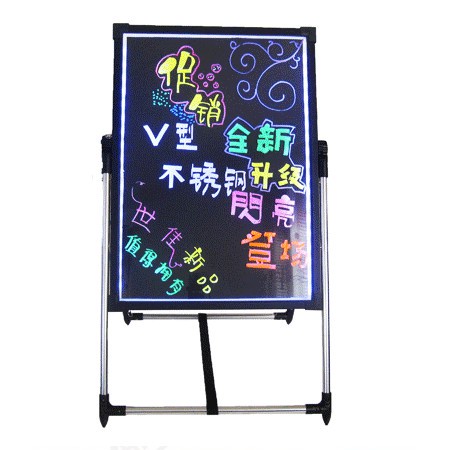 台灣出貨| led電子螢光板充電看板夜光閃光展示宣傳商用手寫發光黑板螢光板黑板 哦
