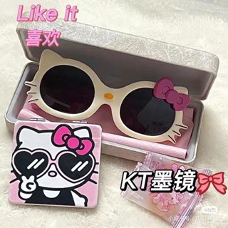 ✨桃園出貨☜ ☃新店促銷✨特惠✨☜ ☃ hello Kitty拍照眼鏡道具墨鏡潮女學生小童小孩可愛卡通太陽鏡