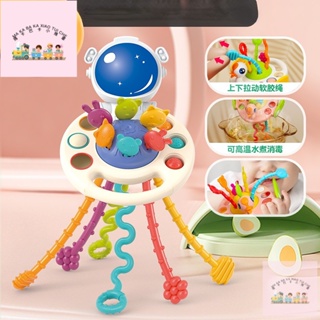 台灣熱賣 玩具感官 嬰兒玩具拉繩 益智玩具嬰兒 拉拉樂 嬰兒抽抽樂 嬰兒益智玩具 拉拉樂玩具 瑪卡巴卡小推車
