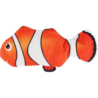【PetBaby寵物精靈】寵物電動小丑魚玩具 網紅爆款會跳動的魚 擺尾貓玩具跳跳魚 毛絨電動模擬魚