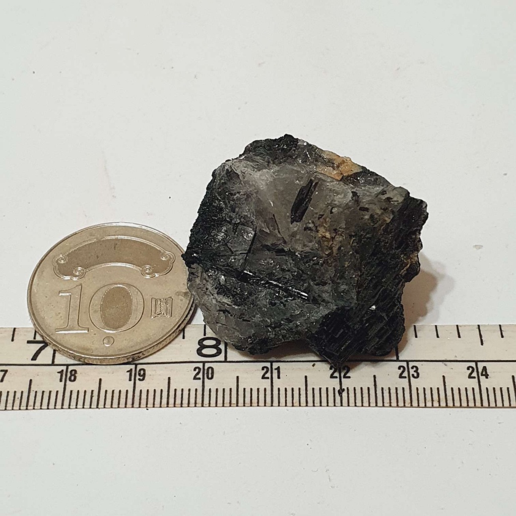 含電氣石石英岩  30.5g  原礦 礦石 原石 教學 標本 小礦標 礦物標本12 J926S