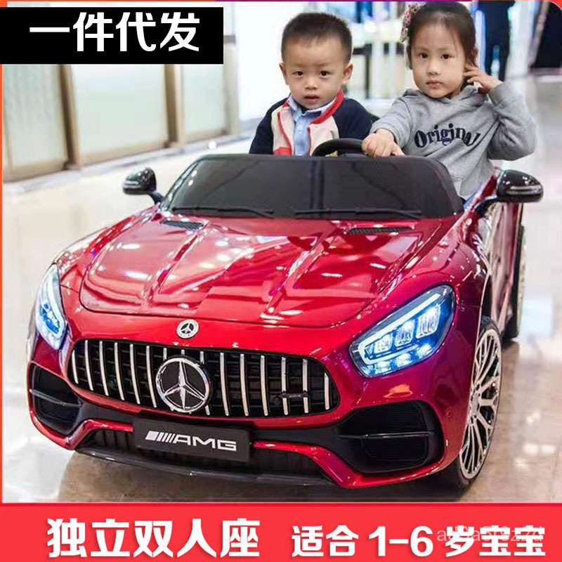 【哆哆購】一件代髮兒童電動車 可坐2人四䮠大號童車 雙座位寶寶汽車帶