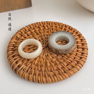 定製戒指 diy菩提戒指 戒指 抖音衕款 💞新鑫客製💕手工DIY製作白玉菩提戒指工具材料包情侶對戒禮物送女友自己打磨 U