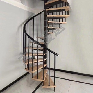 旋轉樓梯室內定制臺階閣樓復式踏步躍層公寓家用組裝鐵藝鋼木樓梯