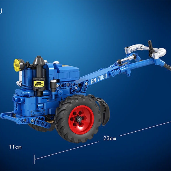 拼裝拼裝組裝模型手扶拖拉機怪獸卡車兼容樂高科技玩具益智STEM禮物中國風JM