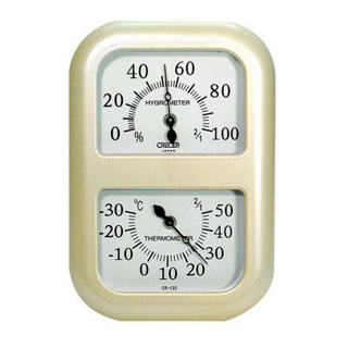 《好康醫療網》CRECER溫濕度計(日本原裝)溫度計/濕度計/溼度計/溫溼度計CR-135(黃色)