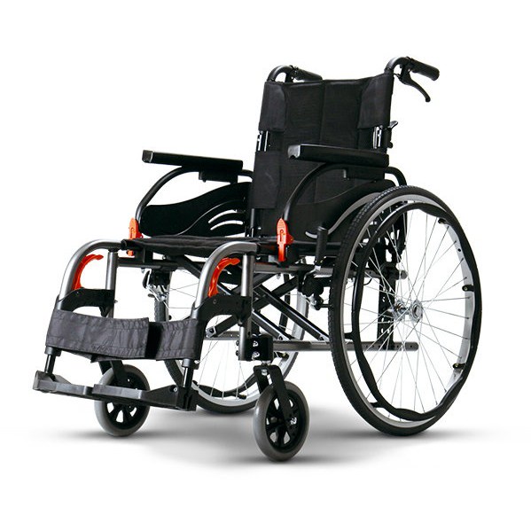 《好康醫療網》KARMA康揚鋁合金手動輪椅變形金鋼KM-8522ⅡSTD(輔具特約經銷商)(輪椅B款)附加功能A