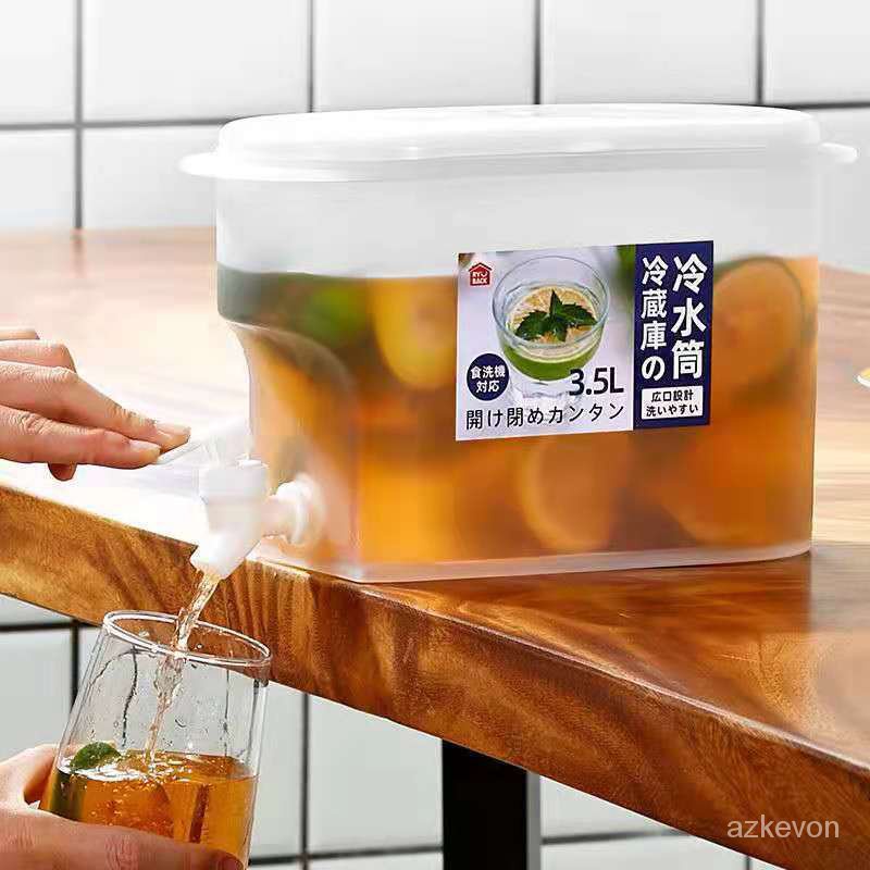 🔥好物優選🔥3.5L冷水桶 冰箱冷水壺 冷水壺 冰箱水壺 冷水壺大容量 帶水龍頭 飲料桶冷水壺 冰箱飲料桶 消暑必備