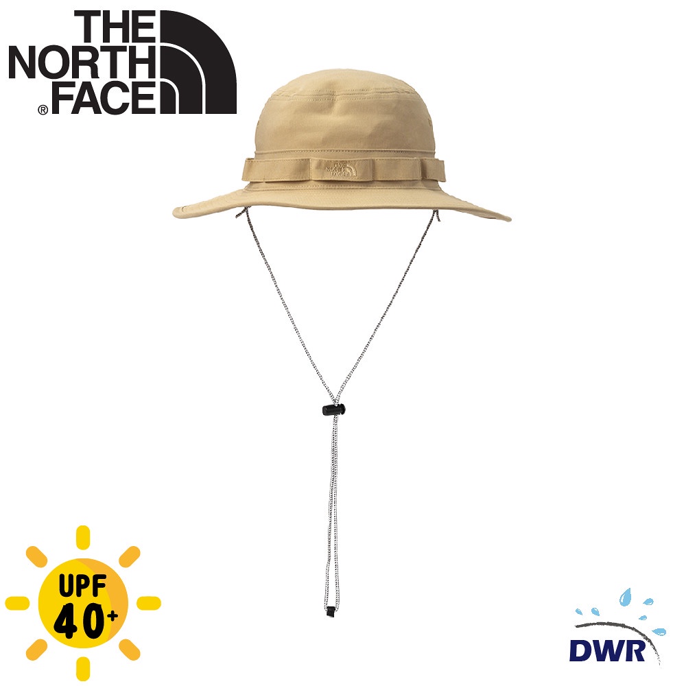 【The North Face 抗UV盤帽《卡其》】5FXF/防曬可調節漁夫帽/登山健行